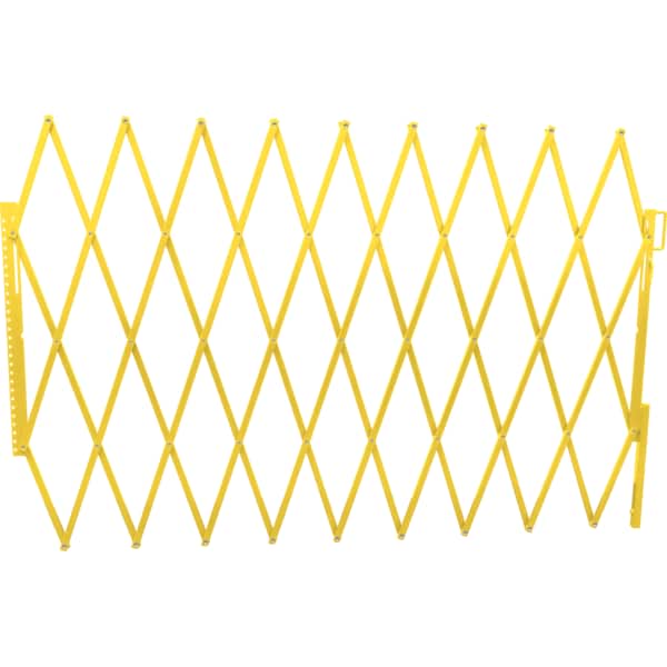 Ballymore Adjustable Aisle Safety Barricade Gate, Steel, 48 in. H, 10 in.-12 ft W, Yellow SAFETY GATE-Y - main